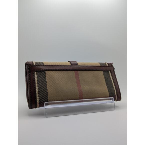 Vintage Full Inclusion Burberry HouseCheck Canvas & Leather Continental Wallet - Picture 4 of 13